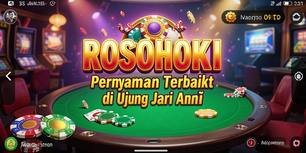 Menampilkan gameplay seru dari aplikasi Kasino ROSOHOKI.